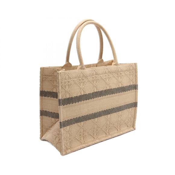 Dior Book Tote Medium Cannage Raffia Beige - Picture 2 of 4